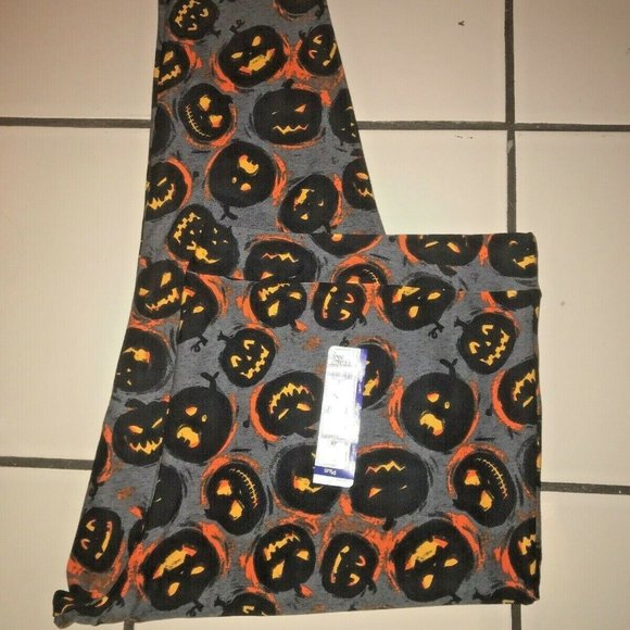 NWT TERRA & SKY SCARY PUMPKINS LEGGINGS SIZE 4X - Picture 2 of 5
